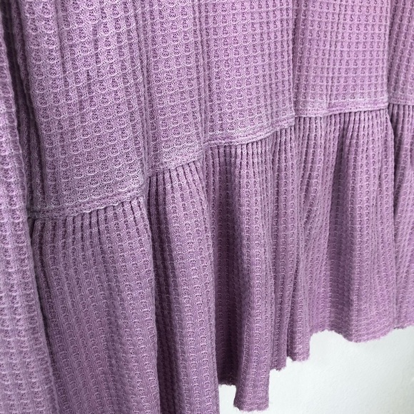 PLUS Time And Tru Purple Waffle Top - Picture 5 of 7